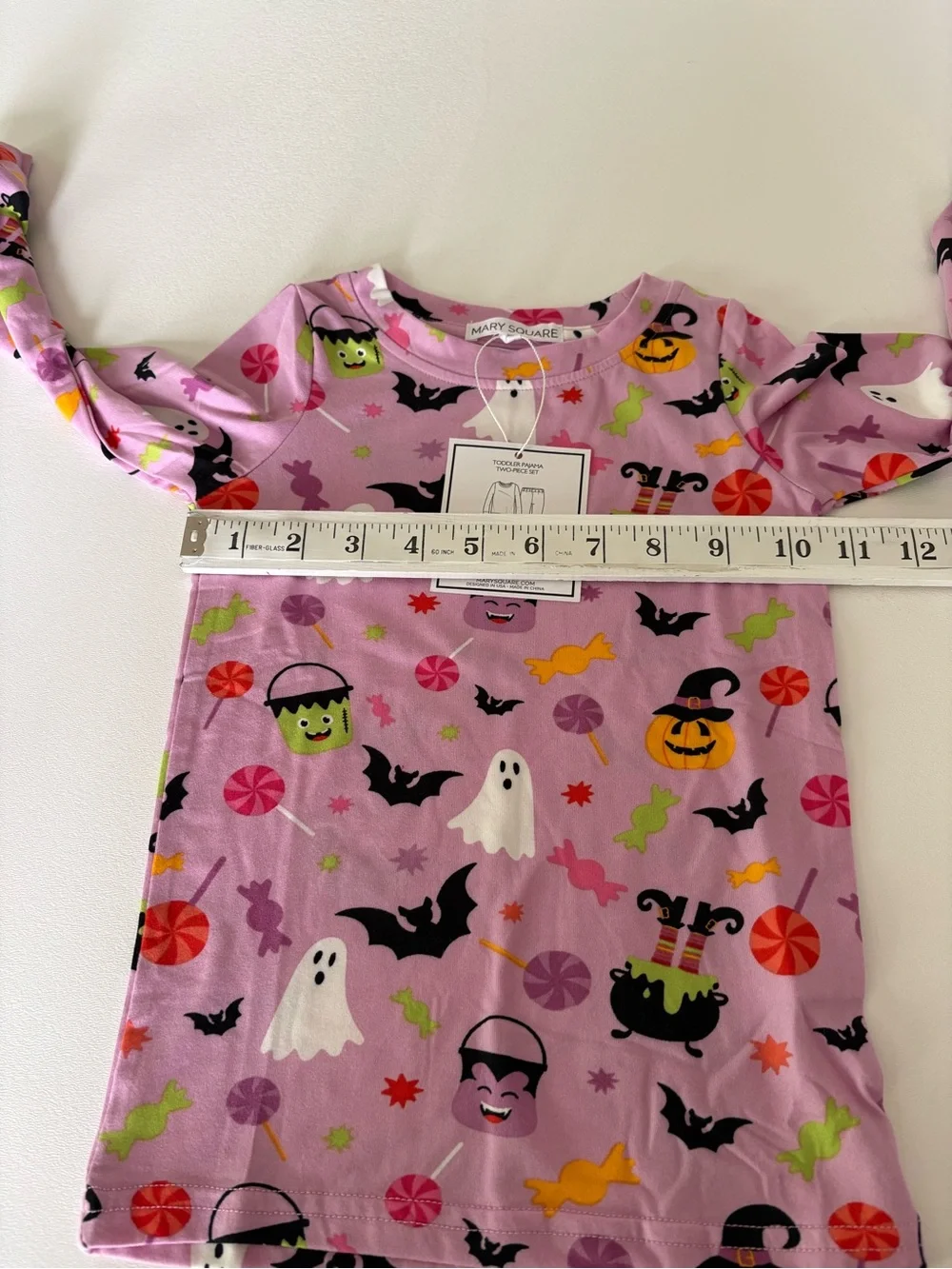 NWT Mary Square Trick or Treat Halloween Toddler Pajama Set Soft Sleep Size 3T